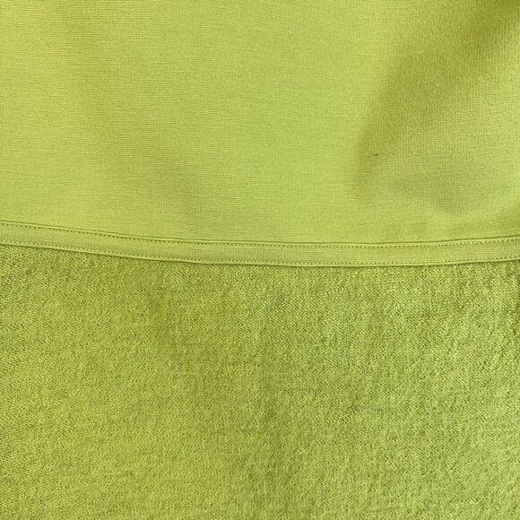 Chico's Waterfall Ruffle Front Jacket Women's Small Green Wool Career Casual - Picture 6 of 8